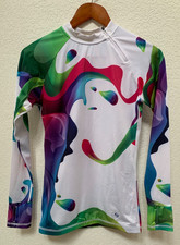 PLATINUM SUN Long Sleeve Rash Guard Small UPF 50 Sun Protection Surf Swim Top