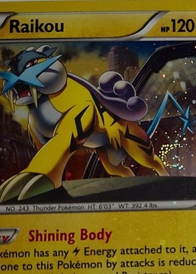 Fart Swirl   Raikou 55/162 Cosmos Holo Bleed Error Rare Pokémon TCG