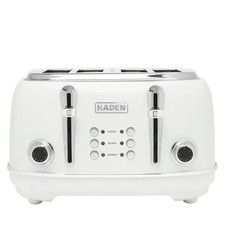 Haden Heritage Ivoy White 4 Slice Toaster  wide slots (used once)