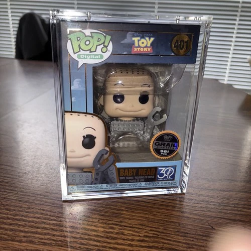 Funko Pop! Digital #401 Toy Story Baby Head 30th Ann Grail LE 981 + Armor