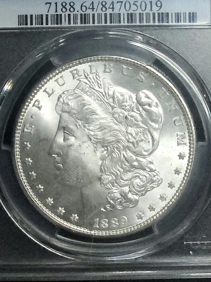 1889 American Silver Morgan Dollar Coin PCGS MS64 - Image 3 of 4