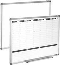 Weekly Dry Erase Board, Weekly Planner Whiteboard with Hourly Time Slots, Whiteb