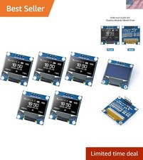 5 Pcs 0.96 Inch OLED I2C IIC Display Module 12864 128x64 Pixel Mini Self-Lumi...