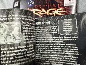 Primal Rage NOS Atari Jaguar Box & Manual Only NO GAME Very Rare Box Manual