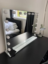 led light up vanity mirror folding