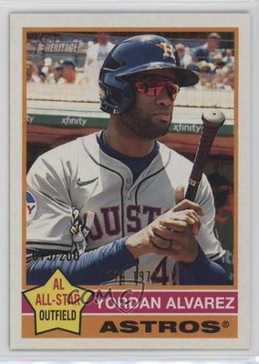 2025 Topps Heritage High Number SP Bicentennial 75/200 Yordan Alvarez #500 00jz