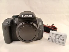 Canon EOS 700D 18MP DSLR Camera (DS126431) w/ Cap, Strap & New Battery (SC: 838)