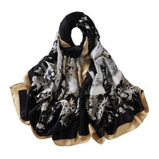 Silk Scarf Mulberry Silk Fashion Scarves Long Lightweight Shawl Wrap Elegant