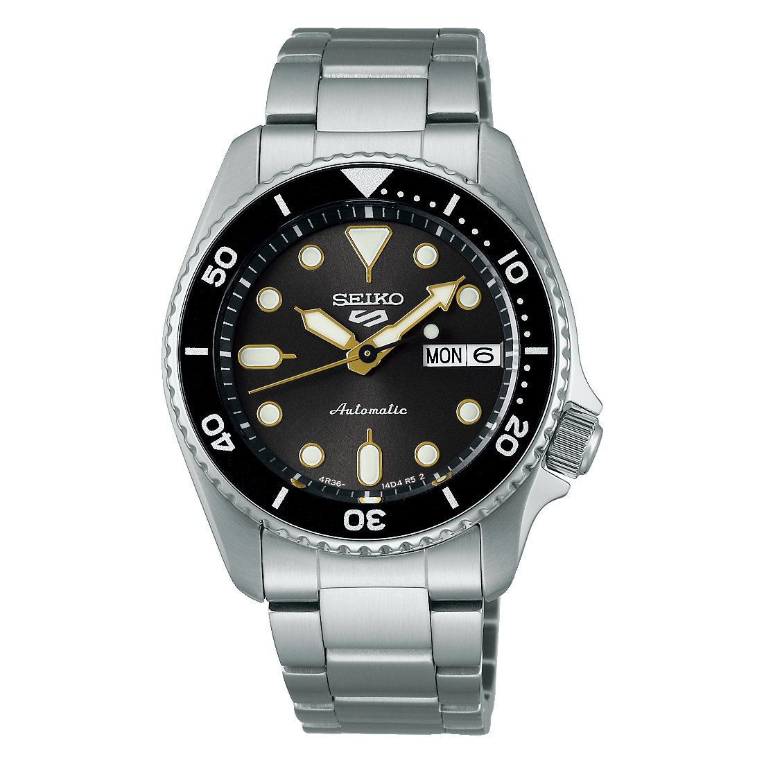 Seiko 5 Sports SKX Series 38 MM SS Black Dial Automatic Watch SRPL79K1