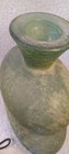13" Green Murano-Scavo Style Matte Glass Double Gourd Bottle Cork Stopper — photo 8