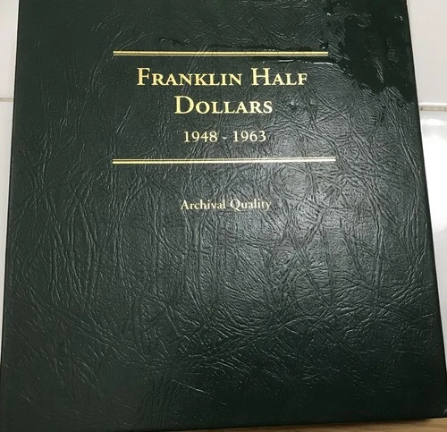 38 Coin Franklin 1/2 Dollar Lot 90% Silver Mixture Of Proof, CU, UNC