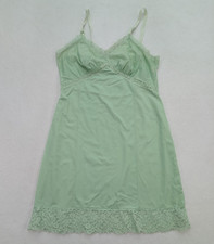 Figurfit Vintage Women's Slip Dress Size 40 Green Nylon