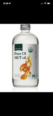 Natural Force Pure C8 MCT Oil Unflavored USDA Organic Non-GMO 16 fl oz