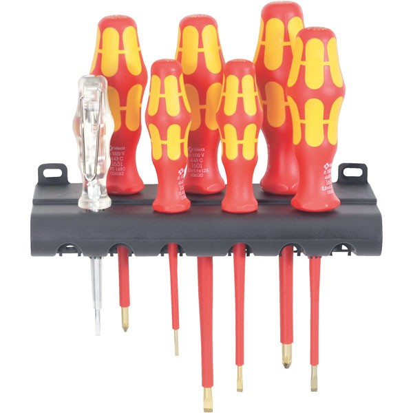 Wera 160I/7 VDE Kraftform Plus LaserTip Screwdriver Set