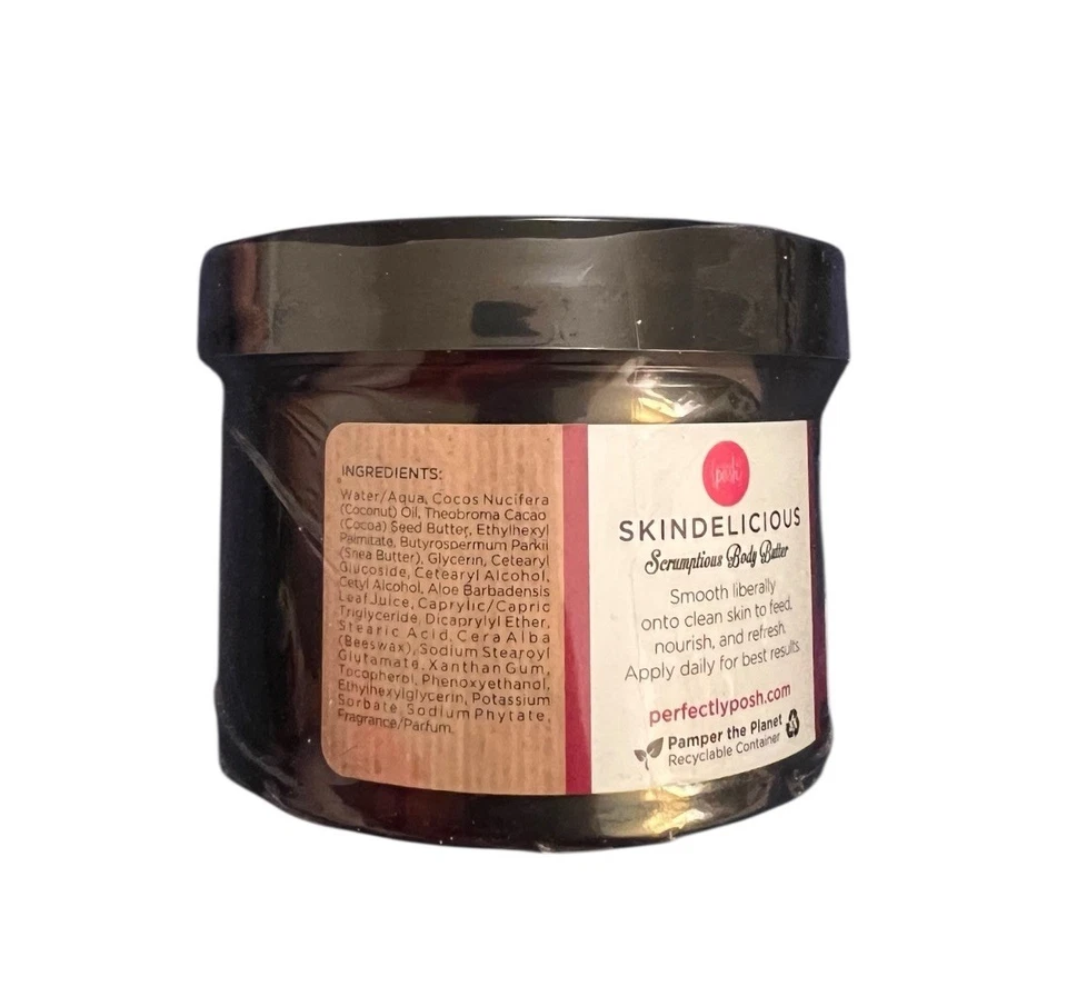 Perfectly Posh Skindelicious Body Butter Creamy Coconut Cocktail 8 Oz New Sealed - Image 3 of 4