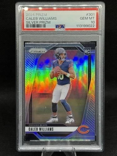 2024 Panini Prizm Rookie Silver Prizm #301 Caleb Williams RC PSA 10 GEM MINT
