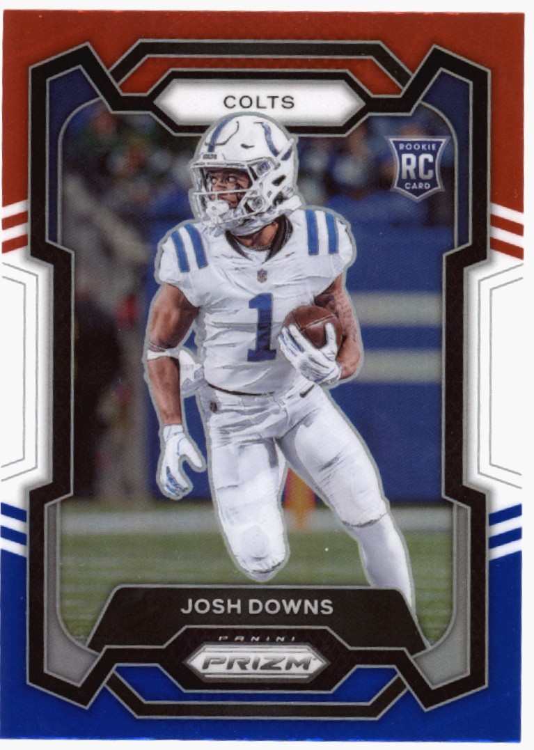 Josh Downs Panini Prizm #345 Red/White/Blue