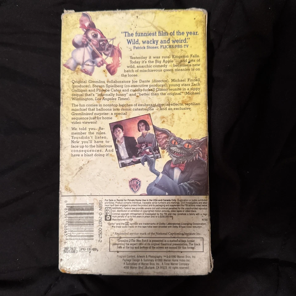 Gremlins 2 The New Batch Here They Grow Again (VHS Tape Movie 1990) PG-13 - Image 3 of 4