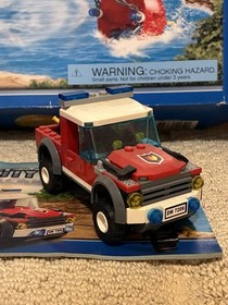 Lego City Fire Helicopter Set (7206) 100% Complete w/ Box Minifigures & Manuals