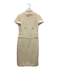 CHANEL Mademoiselle Angora Blend Dress/ Beige/ Size 38