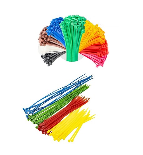 100 Pack Cable Ties All Sizes & Colours Tie Wraps Nylon Zip Ties Strong Extra - Picture 5 of 22