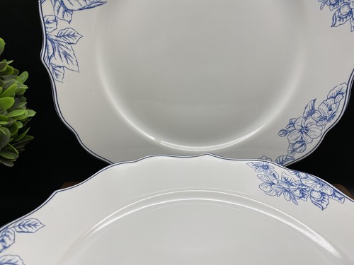 222 Fifth Porcelain Fine Hudson Valley Blue 10.5" Dinner Plates (SET OF 4) NEW - Picture 7 of 11