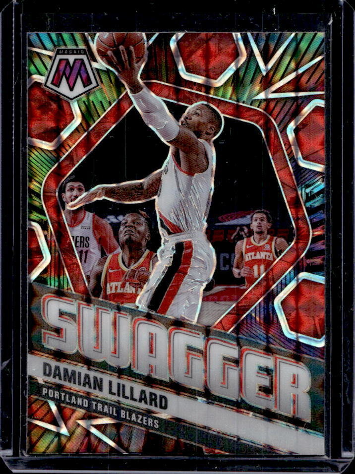2020-21 Panini Mosaic Damian Lillard Swagger #13 Trail Blazers