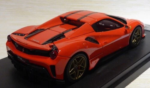 FERRARI 488 PISTA SPIDER H.TOP ROSSO CORSA/STRISCE NERE 2018 Looksmart LS496HTD - Immagine 2 di 2