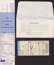 Vintage 1967 Union Pacific Railroad Ticket Stub Holder and Envelope