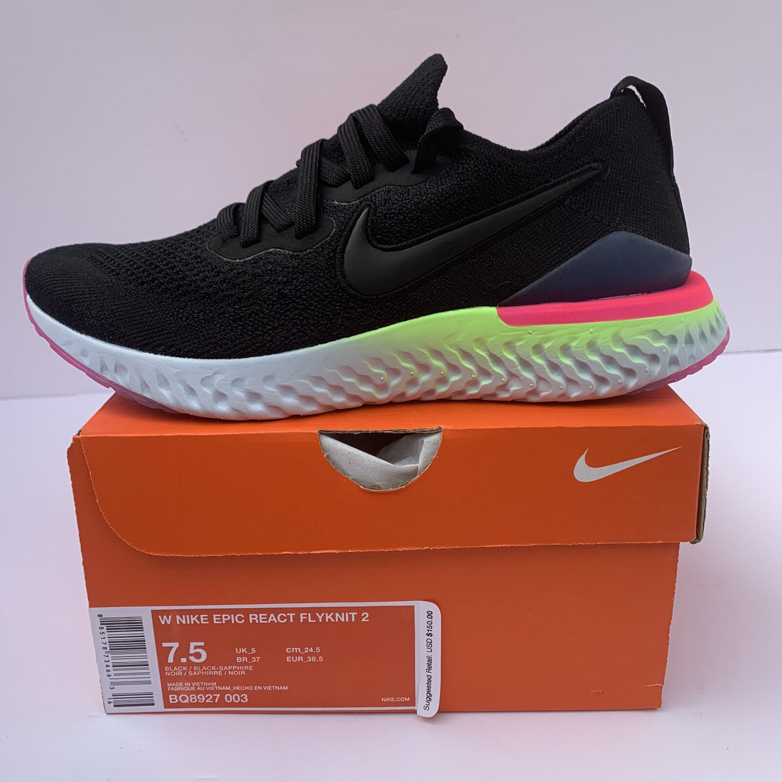 nike epic react flyknit 37 5