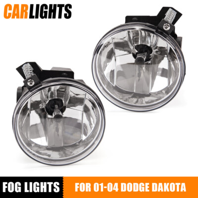  Fog Light LH RH Pair Fit For2001-2004 Dodge Dakota 2001-2003 Dodge Durango