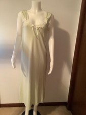 NWT Shadowline Small Cotton Mint Sleeveless Long Gown 42