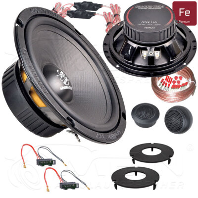 GROUND ZERO LAUTSPRECHER für VW GOLF IV 4 Cabrio 1H/1E7 1998-2002 Front #B0D2