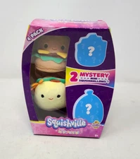 Squishmallows Squishville Scrumptious Squad 4 Pack 2 Mystery Mini