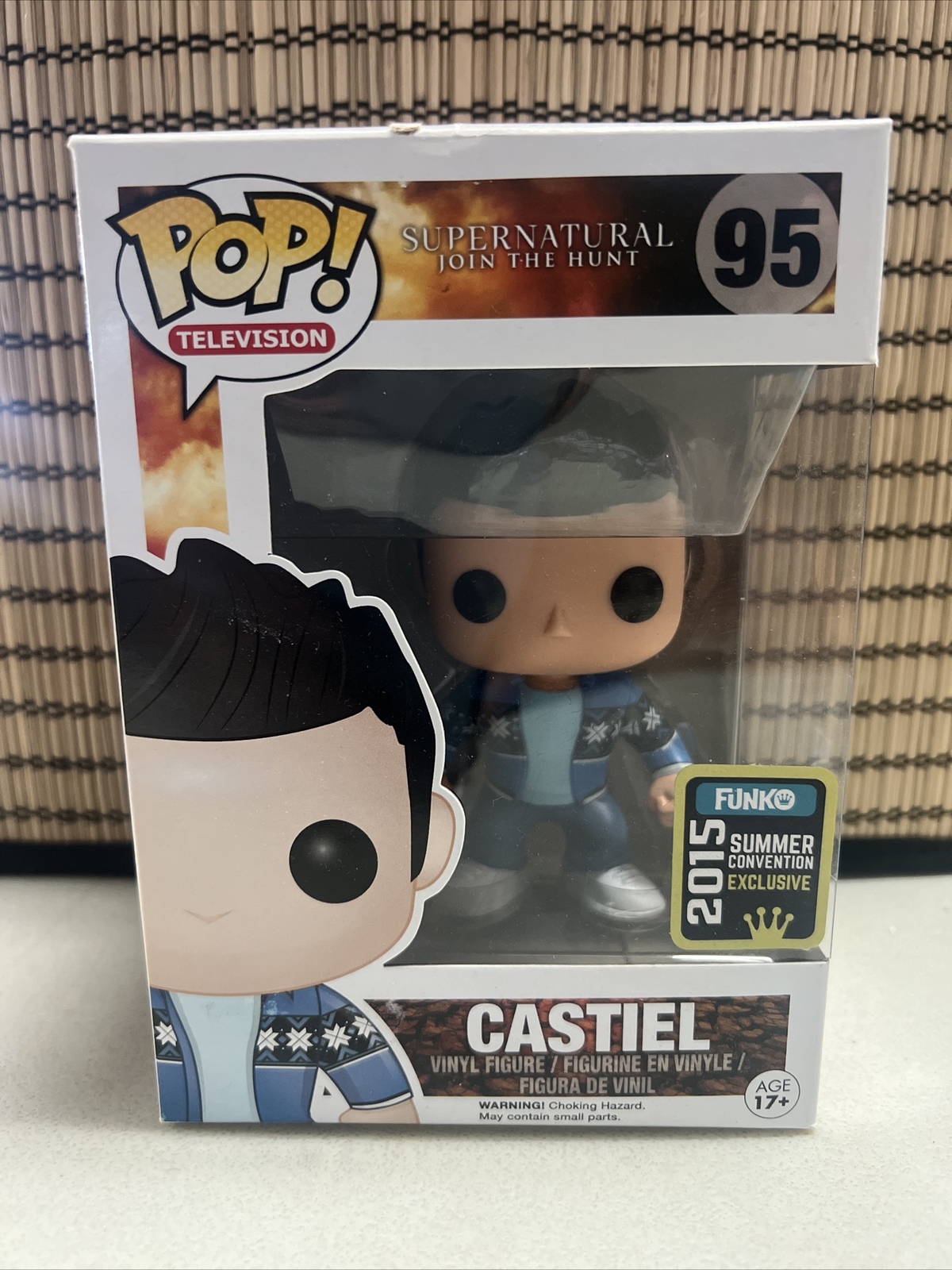 Funko Pop Supernatural Castiel #95 (2015 Summer Con) W/Protector