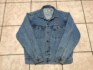 Download Lee Blue Denim Trucker Plckets Work Jacket Size M Mens | eBay