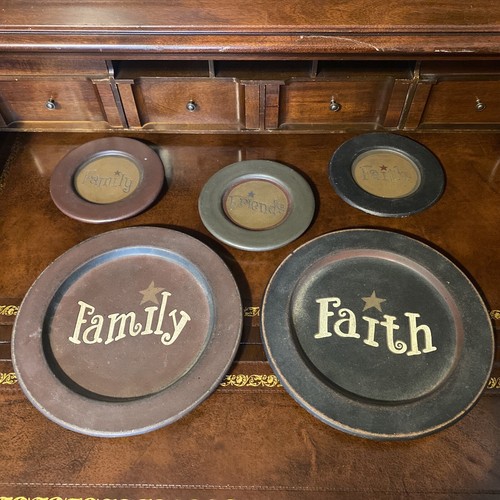 Barbara Lloyd Plate Set Of 5 Primitive Decorative Plates eBay