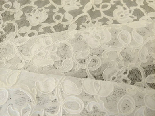 Re embroidered lace online fabric