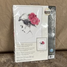 Dimensions Floral Portrait Counted Cross Stitch 9  x12  70-35379