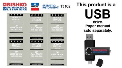 2006 Dodge DR Ram 1500/2500/3500 Truck Shop Service Repair Manual USB Drive