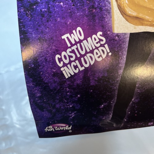 PEANUT BUTTER and GRAPE JELLY Couples Costumes SET Unisex One Size Halloween FUN - Picture 3 of 12