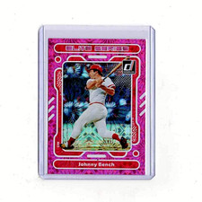 2023 Panini Donruss - Elite Series Pink Fireworks #E1 Johnny Bench