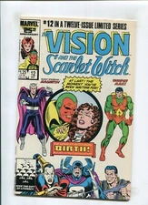 VISON & SCARLET WITCH #12 (8.5) *FISHERMAN COLLECTION* 1ST SPEED & WICAN 1986