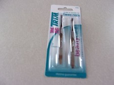 Lot of 4 - Trim Square Tip  Slant Tip Tweezers Professional Quality
