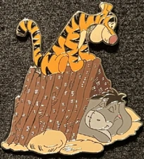 Disney Eeyore is Sleeping and is Tigger Ready to Pounce Winnie Pooh & Pals Pin