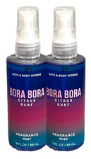 2 BATH BODY WORKS FINE FRAGRANCE MIST BODY SPRAY BORA BORA CITRUS SURF 3oz NEW