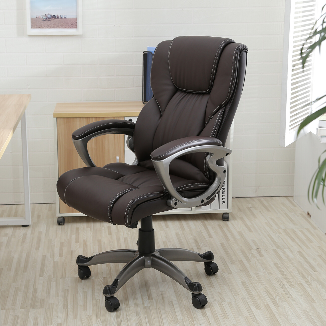 Sealy Roma High Back Executive Chair Bonded Leather Red 9843g For Sale Online Ebay