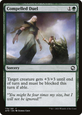 x4 Compelled Duel AFR MTG 178/281 COMMON M/NM 4x