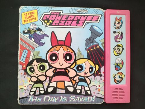 The Powerpuff Girls Vintage Play a Sound Flap Book The Day is Saved 2001 - Picture 1 of 7