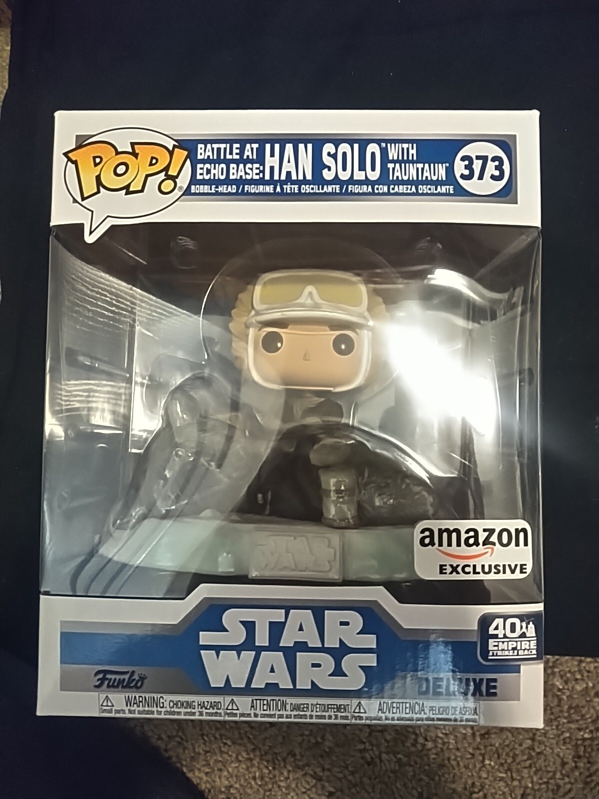 Funko Pop Deluxe Star Wars Battle At Echo Base Han Solo With Tauntaun #373